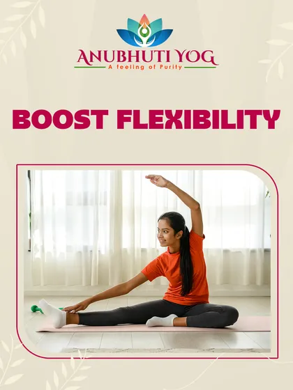 One of the first benefits you'll notice is boosted flexibility. This image shows a student in a gentle side stretch, a simple yet effective way to open up the body and improve range of motion.