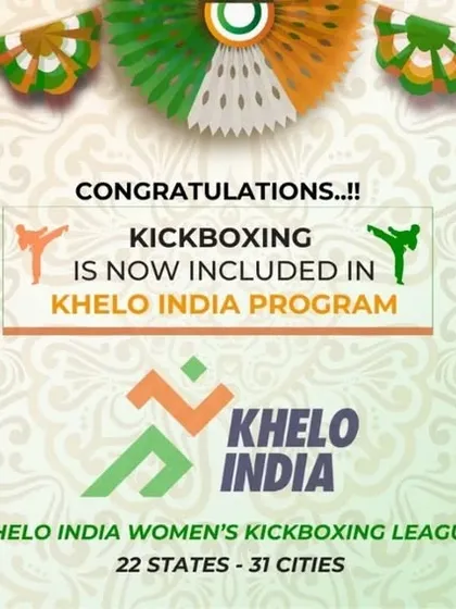 An official announcement celebrating the inclusion of Kickboxing in the Khelo India Program. This is a monumental step for the sport in our country.