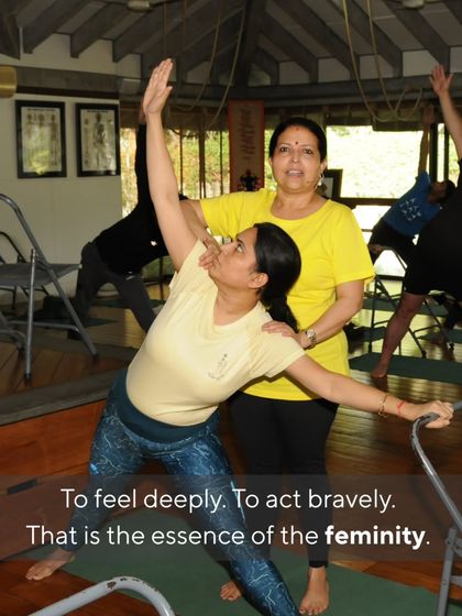 This collection of images captures the essence of my classes. You will see students of all levels using various props, receiving individual adjustments, and practicing together with focus and dedication. Each photo is a glimpse into our journey of alignment and discovery.