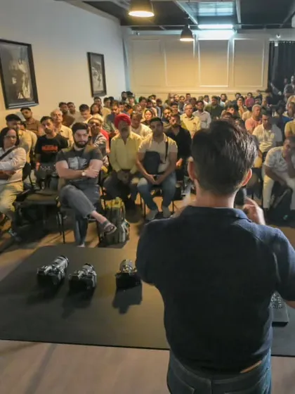 This is what it's all about for me. Sharing over 15 years of experience with a room full of passionate photographers at a Nikon India workshop. My goal is simple: to help you understand the 'why' behind every setting, so you can become a confident photographer.