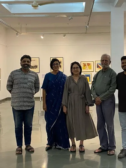 Another team photo from the successful 'Hand Prints' exhibition.