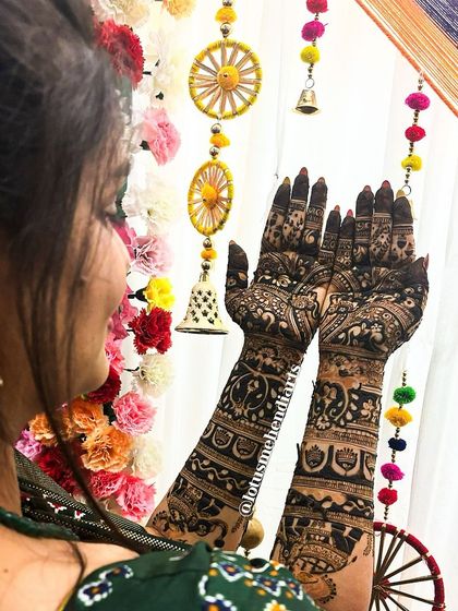 Lotus Mehendi Arts - Bridal & Occasion Mehendi Elaborate Bridal Designs photo 71