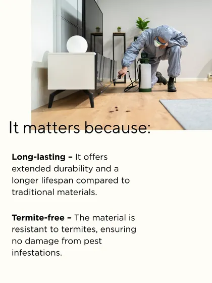 The benefits of using sustainable materials like marble go beyond just being eco-friendly. They are long-lasting, resistant to termites, and require less maintenance, making them a smart investment for any home.