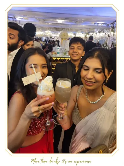 The result of our work is seeing moments like this. Happy guests connecting and celebrating with our custom-crafted cocktails in hand is the ultimate measure of a successful event.