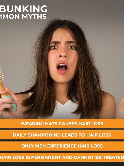 There are many myths about hair loss, such as wearing hats or daily shampooing causing it. We believe in educating our patients to separate fact from fiction, so you can focus on what truly works.