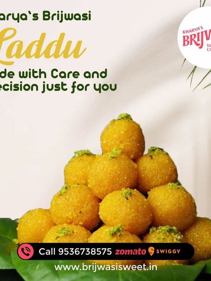 My Ladoos are made with care and precision, just for you. Piled high on a banana leaf, these Motichoor Ladoos are a symbol of celebration.