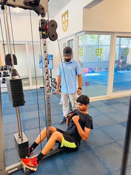 Coach Sanjay Sajan, another of our Strength & Conditioning Experts, brings a calm, focused approach. He is the brain behind our strength sessions, meticulously planning and observing to help athletes grow stronger the right way.