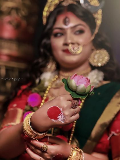 A series from my "Eyes of Divine" project, portraying Goddess Durga. I used elaborate sets, dramatic lighting with smoke and fire, and authentic styling to capture the power and grace of the deity. This video shows the final result after the on-set efforts.