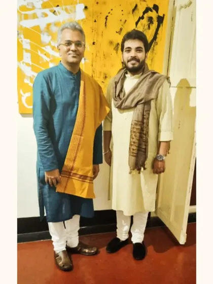 A special and memorable evening of music with the Sarod Maestro Pandit Prattyush Banerjee ji at a private event in Kolkata.