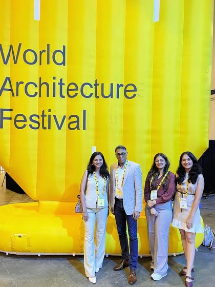 With my team at WAF in Singapore, where we presented our upcoming museum project.