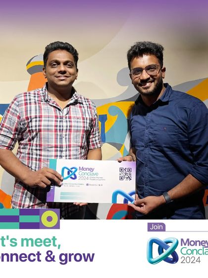 A promotional shot for Money Conclave 2024. I was excited to be featured as a speaker for India’s First Global Wealth & Investment Summit.