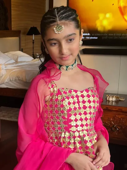 Another lovely shot of the young client, looking poised and elegant.