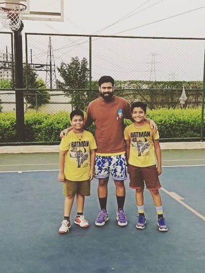 Twinning on the court. It's great to see players building friendships at the academy.