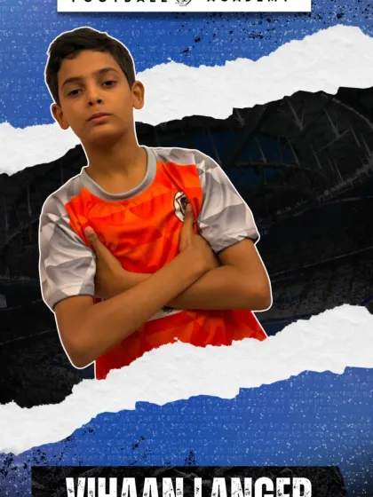 Introducing Vihaan Langer, another key player from our successful Goa campaign. His focus and determination are an inspiration.