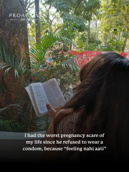 "He refused to wear a condom, because ‘feeling nahi aati’." This is the start of a real, anonymous story about a pregnancy scare. It captures the anxiety, the late-night Googling, and the relief of finding a non-judgmental doctor. If you have ever been there, you know. We are a safe space to navigate these moments.