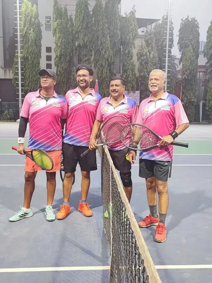 The finalists of the Men's Doubles category at the WCG Women's Day Festival. We organize various formats, including men's, women's, and mixed doubles, to cater to all players.