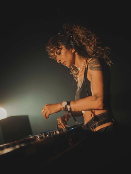 Focused on the mix during my set at DGTL India. It's about finding that perfect blend between two tracks.