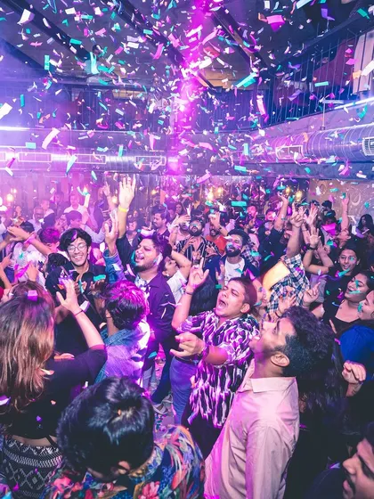 A confetti shower over a jubilant crowd. Even when I'm not feeling my best, the crowd's energy is what keeps me going.