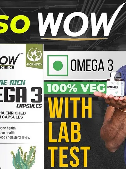 Thumbnail for my lab test video on WOW Life Science's vegan Omega-3.