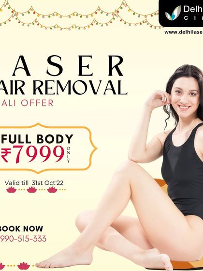 This was our special Diwali offer for full body laser hair removal. We believe in providing top-quality treatments at prices that allow more people to benefit from them.
