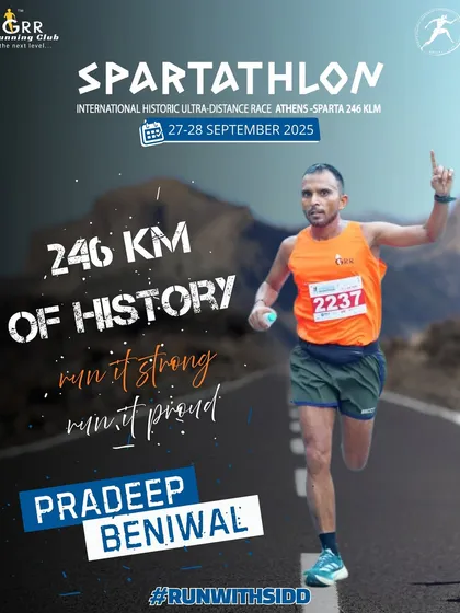 This is the peak of ultra-running. The Spartathlon, a 246 KM historic race from Athens to Sparta. We don't just dream about it; we train our warriors to conquer it. This is the level of dedication I bring to every runner.
