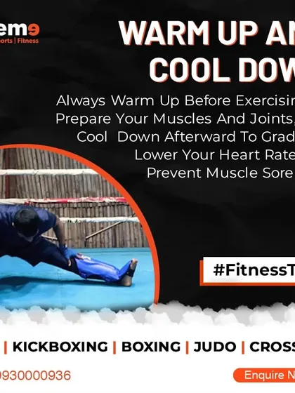 A crucial fitness tip: always warm up before exercising and cool down afterward. This simple habit prepares your muscles, prevents injury, and helps with recovery.