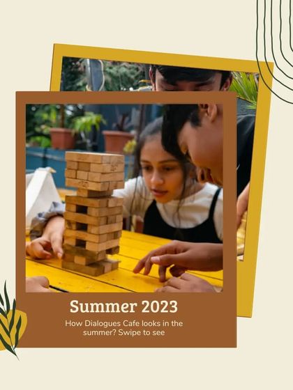 Summer vacations are for fun and games. This picture of a tense Jenga game perfectly captures that childhood feeling of excitement.