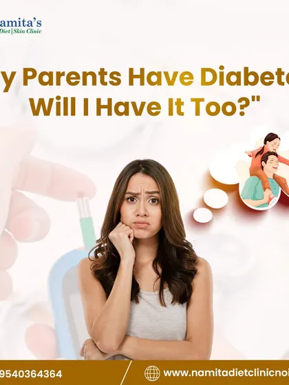 A common question I get is, "If my parents have diabetes, will I get it too?" This graphic breaks down the risk factors.