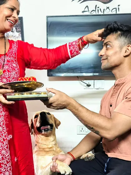 Happy Rakshabandhan from my mother, my dog Moti, and me. This festival reminds us of our duty to protect our loved ones. For me, that means going beyond just being there and actively teaching skills that ensure their safety.