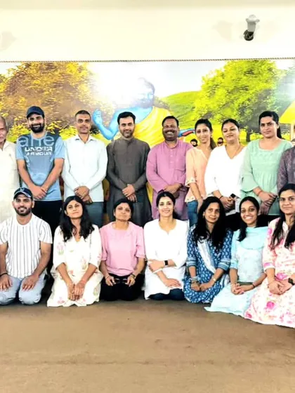 A group photo with the dedicated participants from our recent Marma Chikitsa training. In these specialized sessions, we explore the body's vital energy points, learning ancient techniques to support the body's natural healing process.