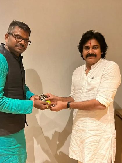 With Shri Pawan Kalyan, now the Deputy Chief Minister of Andhra Pradesh. I have long seen him as a significant pro-Hindu voice in state politics, and it is good to see him in a position to enact Rajadharma.