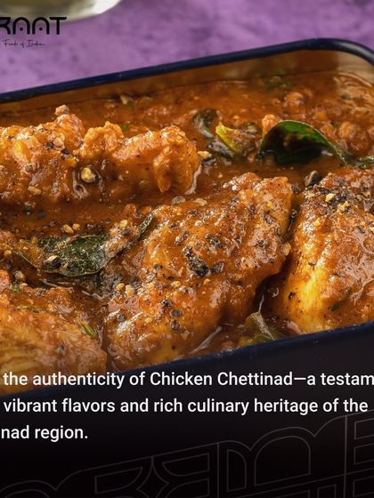 Savour the authenticity of our Chicken Chettinad, a testament to the vibrant flavours and rich culinary heritage of the Chettinad region.