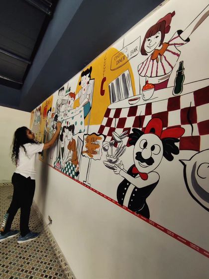 Aanchal Gupta - Custom Murals & Wall Art Commercial Murals: Cafes & Offices photo 23