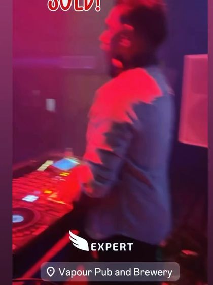 Another shot from a sold out night at Vapour, with the focus on the energy behind the decks.