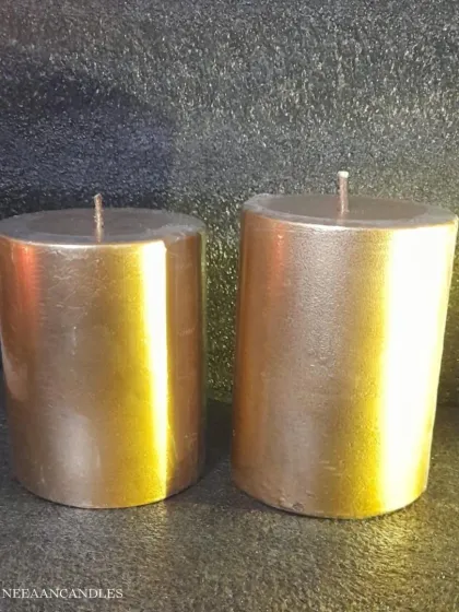Timeless elegance in every flicker. Our golden pillar candles are crafted to bring warmth, luxury, and a soft glow to any corner of your home.