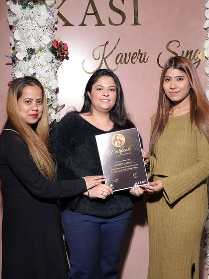 Graduation day for our hairstyling and makeup pro course. So happy to see these artists ready for the industry.