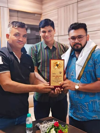 Receiving a plaque for my appointment as MMA Secretary. This achievement is a reflection of our whole team's dedication to growing MMA in the region.