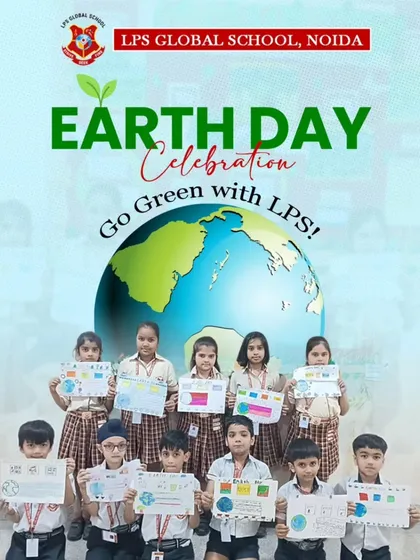 Go Green with LPS. Our Earth Day celebration poster, featuring students with their artwork, reinforces our collective pledge to protect the planet.