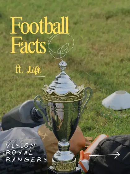Another graphic from our "Football Facts ft. Life" series, linking on-field success to life principles.