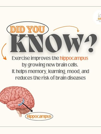 Did you know that exercise improves the hippocampus, the part of your brain responsible for memory, learning, and mood? A healthy body supports a healthy brain.
