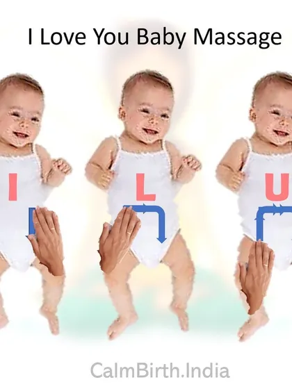 The 'I Love You' infant massage is a beautiful way to bond with your newborn while also providing practical benefits. I teach this simple, effective technique in my newborn care sessions to help soothe your baby, relieve gas and constipation, and improve their digestion and sleep.