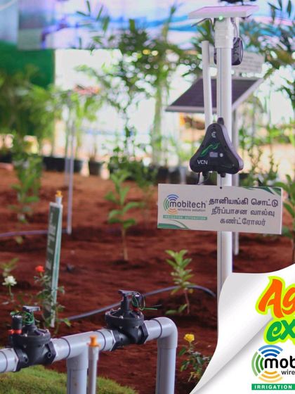 Our automated drip irrigation valve controller on display at the Agri Expo.