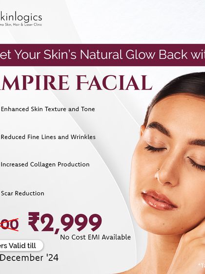 The Vampire Facial, or PRP with microneedling, is a fantastic treatment for enhancing skin texture, reducing fine lines, and boosting collagen. Take advantage of this special offer to get your skin's natural glow back.