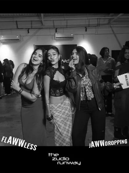 A glimpse from 'The Zudio Runway' event, captured in a timeless black and white theme. We can customize the look and feel of our photos to perfectly match the aesthetic of your brand activation or fashion event.
