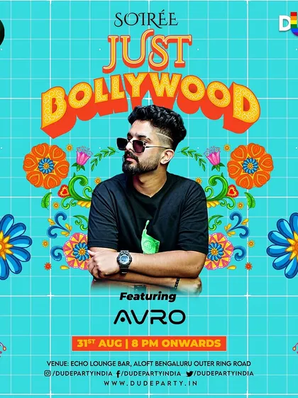 Soirée Just Bollywood at Echo Lounge. I bring pure Bollywood energy for dedicated theme nights.