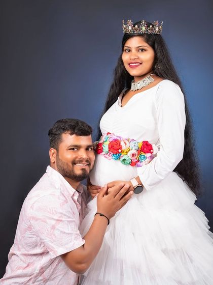 Dee Yashaswini - Occasion Wear Rentals Maternity Photoshoot Outfits photo 56