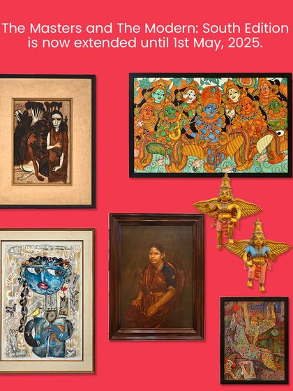 A collage of artworks from our extended exhibition, 'The Masters and The Modern: South Edition,' showcasing the diversity of masterpieces on display.