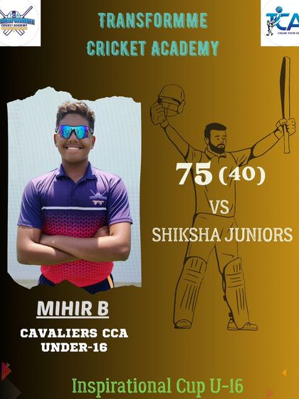 Transform Cricket Academy - Advanced Competitive Cricket Training The Record Breakers: Individual Player Achievements photo 91