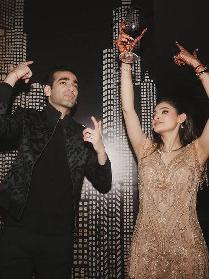 The after-party in full swing. We create a fun, high-energy atmosphere where the couple and their guests can dance the night away.