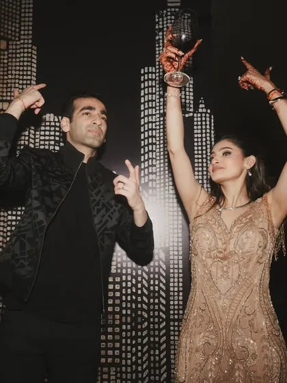 The after-party in full swing. We create a fun, high-energy atmosphere where the couple and their guests can dance the night away.
